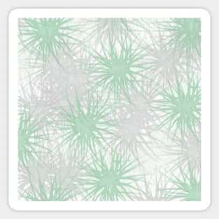 Green and Silver Pattern Sticker